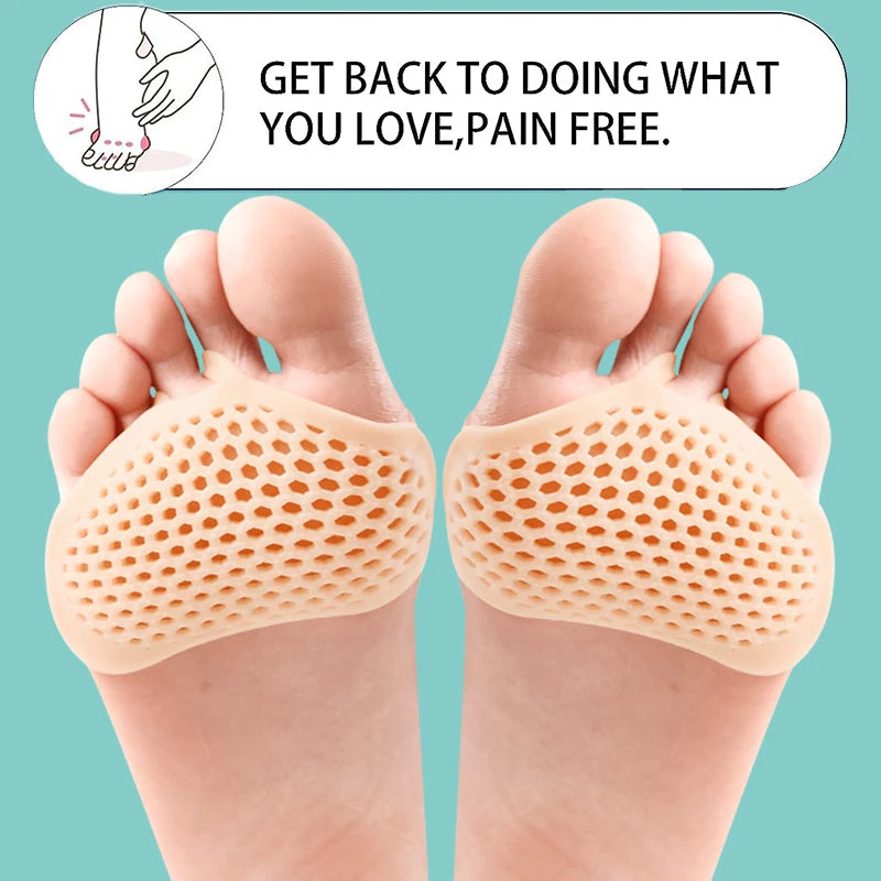 Pexmen 2/4/10Pcs Metatarsal Pads Ball of Foot Cushions for Women and Men Gel Forefoot Pads Pain Relief Mortons Neuroma Calluses