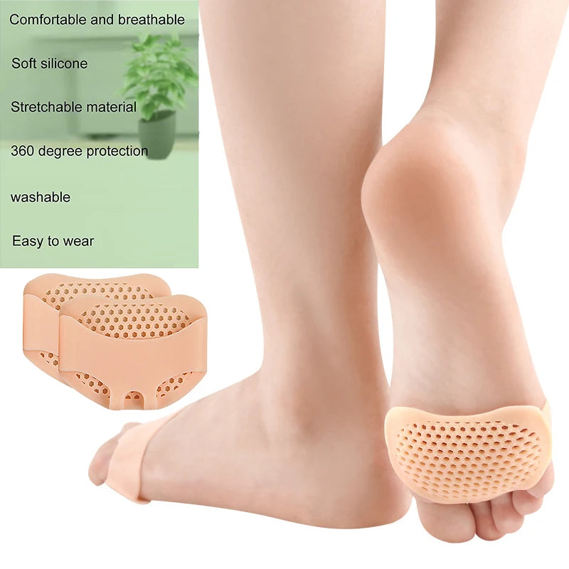 Pexmen 2/4/10Pcs Metatarsal Pads Ball of Foot Cushions for Women and Men Gel Forefoot Pads Pain Relief Mortons Neuroma Calluses
