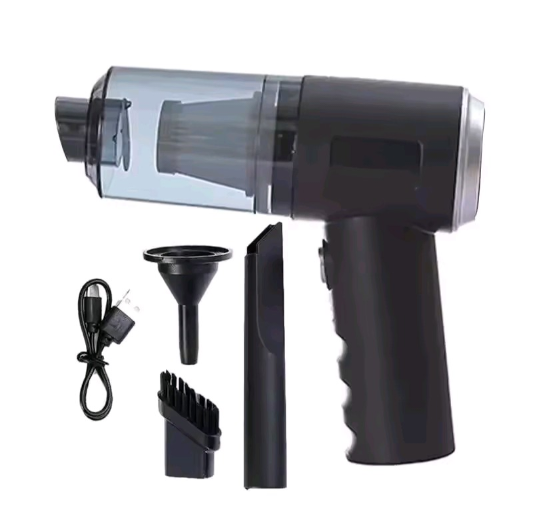 3 في 1 مكنسة كهربائية متكاملة للشفط والنفخ، شحن USB، مكنسة كهربائية منزلية صغيرة للسيارة