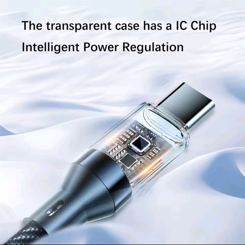 NNBILI 120 واط نوع C إلى نوع C كابل الهاتف كابل شحن سريع للغاية مع شاشة LED USB إلى سلك بيانات من النوع C لهواوي oppo vivo